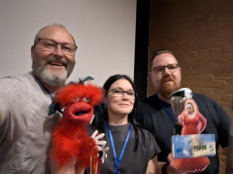 Manuel and the winning Trash Cinema creators