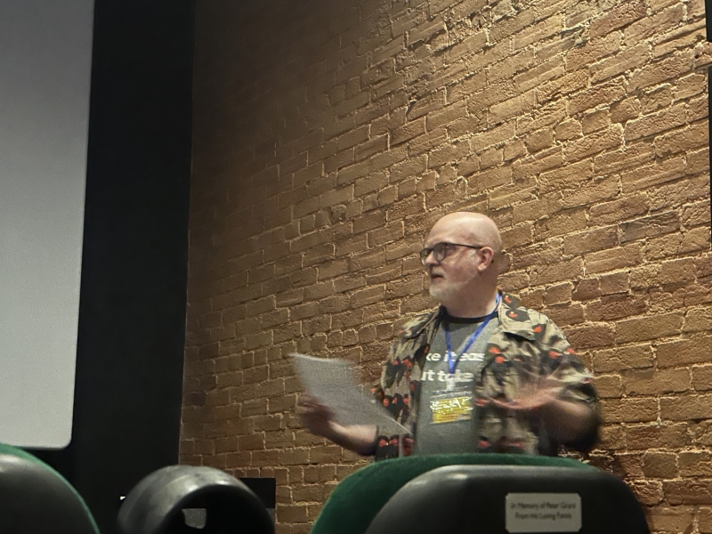 Matt delivering the opening talk